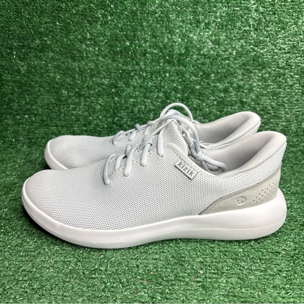 Kizik Madrid Eco-Knit Hands Free Casual Shoes Pebble Grey Womens Size 9 - NEW - Picture 3 of 10